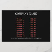 Cosmetoloog visagist stylist kapsalon flyer (Achterkant)
