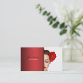 Cosmetoloog visitekaartje (Staand voorkant)