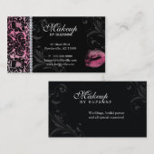 Cosmetoloog Visitekaartje Floral Pink (Voorkant / Achterkant)