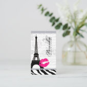 Cosmetoloog Visitekaartje Paris Eiffeltoren (Staand voorkant)