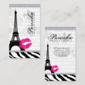 Cosmetoloog Visitekaartje Paris Eiffeltoren (Voorkant / Achterkant)