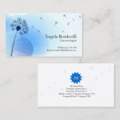 Cosmetoloog Visitekaartje zachte paardenbloem (Voorkant / Achterkant)