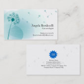 Cosmetoloog Visitekaartje zachte paardenbloem (Voorkant / Achterkant)