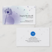 Cosmetoloog Visitekaartje zachte paardenbloem (Voorkant / Achterkant)