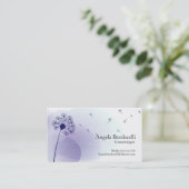 Cosmetoloog Visitekaartje zachte paardenbloem (Staand voorkant)