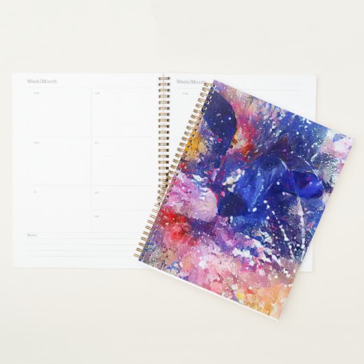 Cosmic Abstract Cat Dreamscape Planner (Display)