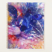 Cosmic Abstract Cat Dreamscape  Planner (Voorkant)
