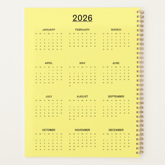 Cosmic Abstract Cat Dreamscape  Planner (Achterkant)