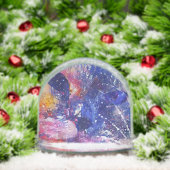 Cosmic Abstract Cat Dreamscape  Sneeuwbol (Kerstmis)