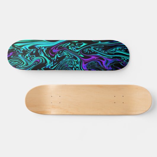 Cosmic Abstract Digital Fractal Skateboard (Horizontaal)