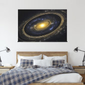 Cosmic Abyss Canvas Afdruk (Insitu (Slaapkamer))