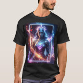 Cosmic Ace of Hearts Celestial Royal Fantasy Card T-shirt (Voorkant)