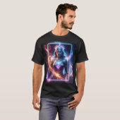 Cosmic Ace of Hearts Celestial Royal Fantasy Card T-shirt (Voorkant volledig)