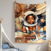 Cosmic Adventure Blanket Gift voor jonge astronaut Fleece Deken