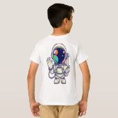 Cosmic Adventure Kinder T-shirt Schattigee Planets (Achterkant volledig)