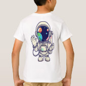Cosmic Adventure Kinder T-shirt Schattigee Planets (Achterkant)