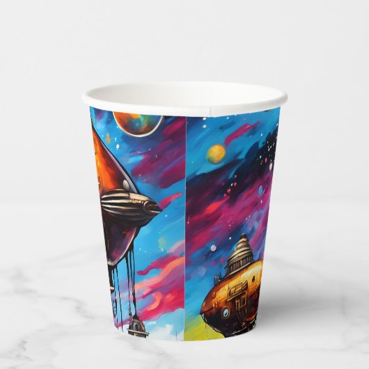 Cosmic Airship Papieren Bekers (Rechts)