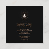 *~* Cosmic Alchemy Shaman Sacred Geometry Mystical Vierkante Visitekaartje (Achterkant)