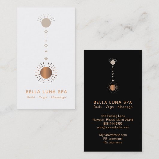 *~* Cosmic Alchemy Universe Shaman Totem Sun Visitekaartje (Voorkant / Achterkant)