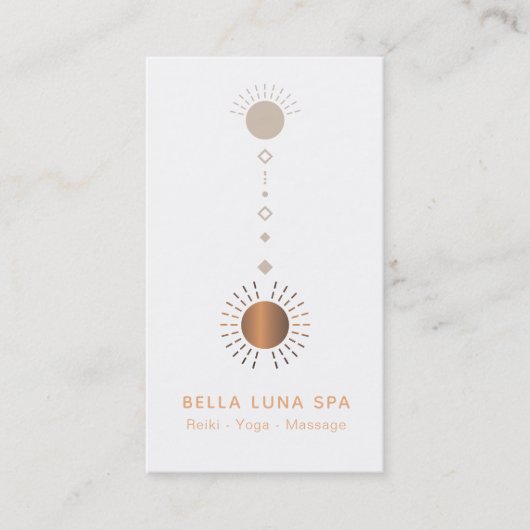 *~* Cosmic Alchemy Universe Shaman Totem Sun Visitekaartje (Voorkant)