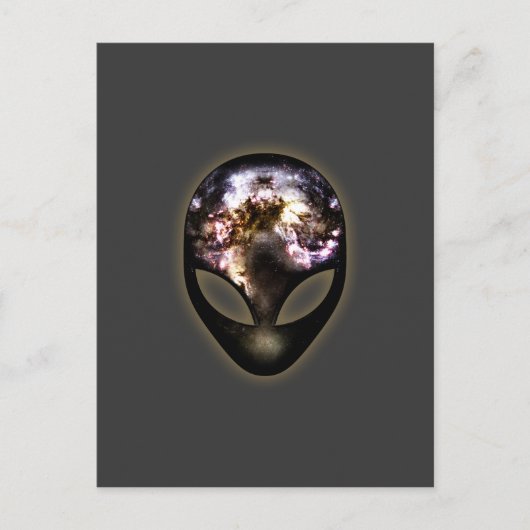 Cosmic Alien Briefkaart (Voorkant)