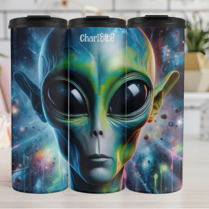 Cosmic Alien: etherische gloed, universum Thermosbeker