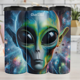 Cosmic Alien: etherische gloed, universum Thermosbeker