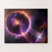 Cosmic Amazing Spirituality in Paars Galaxy Legpuzzel (Horizontaal)