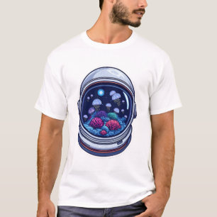 Cosmic Aquarium Astronaut Helm T-Shirt – Surre