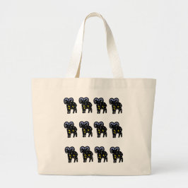 Cosmic Aries Ram Tote – Bold Zodiac Energy Gift Grote Tote Bag