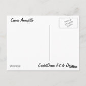 Cosmic Armadillo CricketDiane Art en design Briefkaart (Achterkant)
