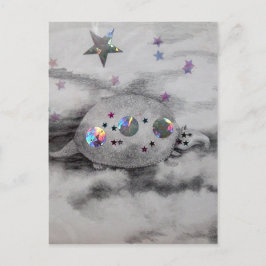 Cosmic Armadillo CricketDiane Art en design Briefkaart