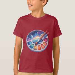 Cosmic Art Adventure voor Young Minds T-shirt