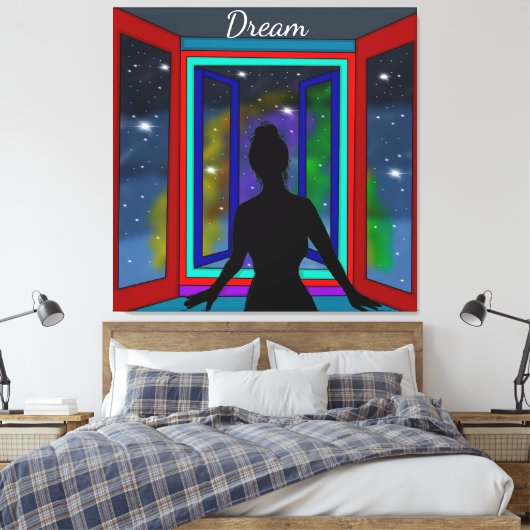 Cosmic Art Canvas Afdruk (Insitu (Slaapkamer))