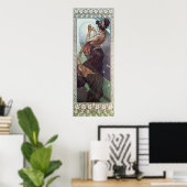 Cosmic Art Nouveau Poster (Thuiskantoor)