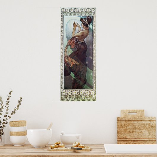 Cosmic Art Nouveau Poster (Keuken)