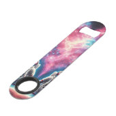 Cosmic Astronaut Bottle Opener Speed Flessenopener (Achterkant Gekanteld)