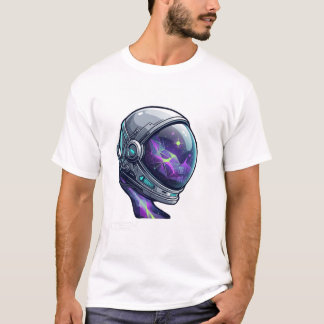 Cosmic Astronaut Gamer T-shirt | Neon Space Melkwe