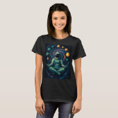 Cosmic Astronaut Mediteren Galaxy Print T-shirt (Voorkant volledig)