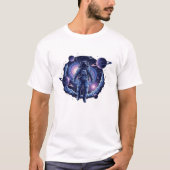 Cosmic Astronaut T-Shirt | Surreal Galaxy Space (Voorkant)