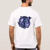 Cosmic Astronaut T-Shirt | Surreal Galaxy Space (Achterkant)