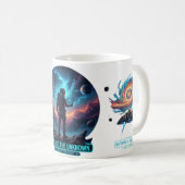 Cosmic Astronaut Unknown Space Explorer Deep Mug Koffiemok (Voorkant rechts)