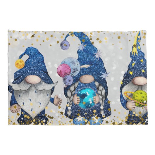 Cosmic Astronomy Gnomen Kussensloop (Achterkant-Rechts)