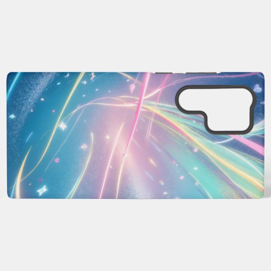 Cosmic Aurora ribbon Phone Case Samsung Galaxy Hoesje (Achterkant horizontaal)