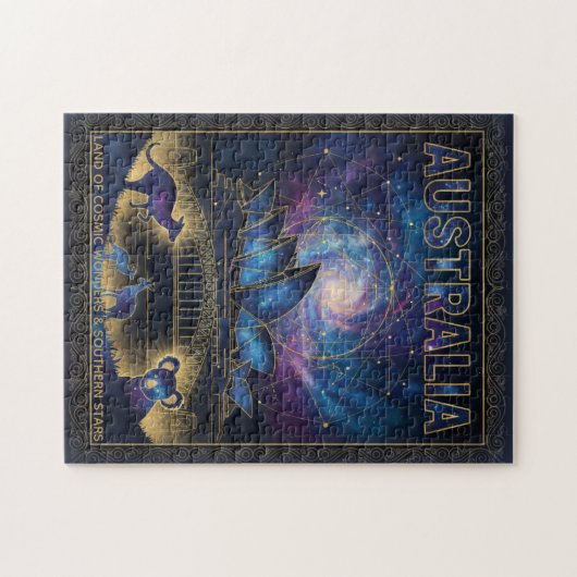 Cosmic Australia Sydney Celestial Art Legpuzzel (Horizontaal)
