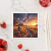 Cosmic Autumn Harvest Leggings Tights Servet (Insitu)