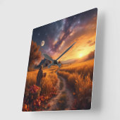 Cosmic Autumn Harvest Leggings Tights Vierkante Klok (Hoek)