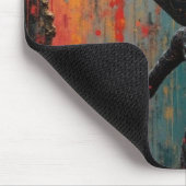 Cosmic Avenger met rode ogen Muismat (Hoek)