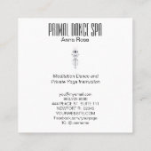 *~* Cosmic Aztec Tribal Sacred Celestial Shaman Vierkante Visitekaartje (Achterkant)