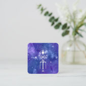 *~* Cosmic Aztec Tribal Sacred Celestial Shaman Vierkante Visitekaartje (Staand voorkant)